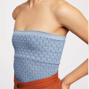 Free People Honey Textured Tube Top